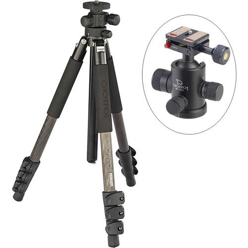Giottos Pro Series 8354 Carbon Fiber YTL Silk Road Tripod with MH-1302 Pro Series II Ball Head