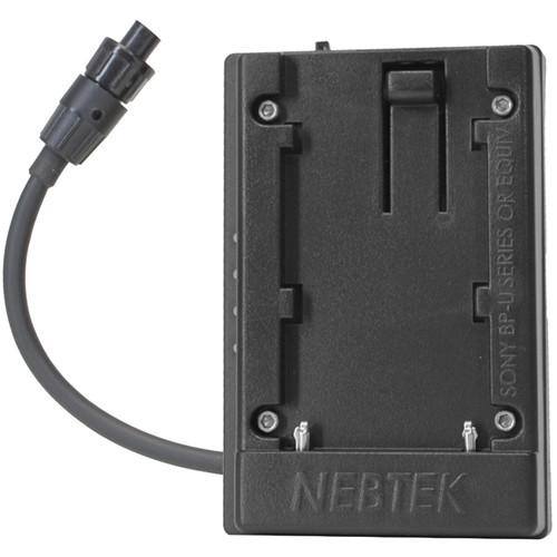 Nebtek Pass-Through DV Battery Adapter with Sony BPU Faceplate for AJA Mini Converter