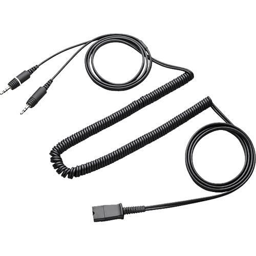 Plantronics Quick Disconnect to Dual 3.5mm Cable