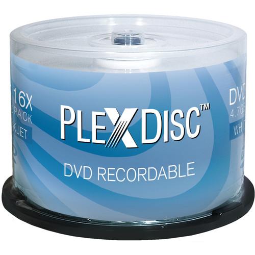 PlexDisc DVD-R White Inkjet Hub Printable