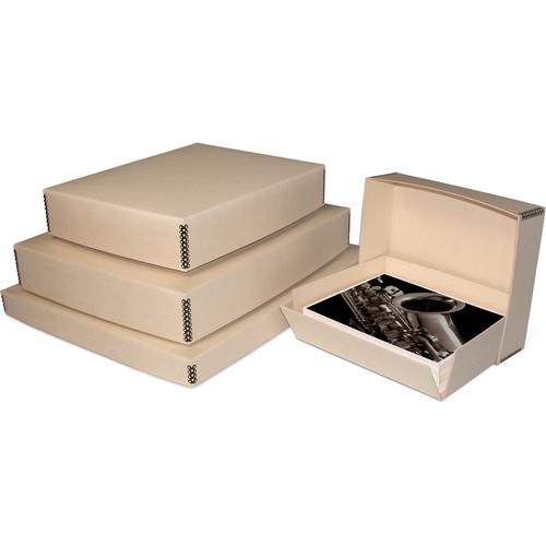 Print File 11.5 x 14.5 x 3" Drop-Front Metal Edge Archival Storage Box