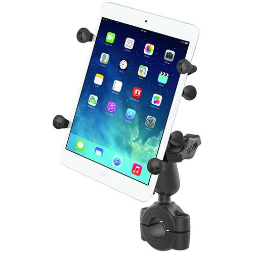 RAM MOUNTS Torque Handlebar & Rail Mounting Base Kit with 1" Ball, Standard Arm, & X-Grip Cradle for 7 - 8" Tablet