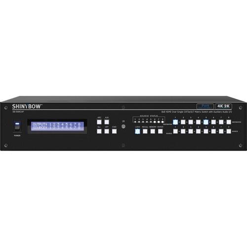 Shinybow SB-5688CAP 8 x 8 HDMI Matrix Routing Switcher with Auxiliary Audio I O and PoH