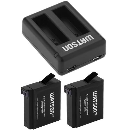 Watson Mini Duo Charger and Two Battery Kit for GoPro HERO4