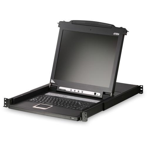 ATEN CL1008MTAA 8-Port 17" Single Rail LCD KVM Console