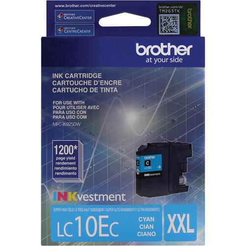Brother LC10EC INKvestment Super High Yield Cyan Ink Cartridge