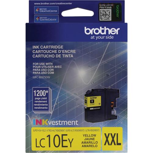 Brother LC10EY INKvestment Super High Yield Yellow Ink Cartridge