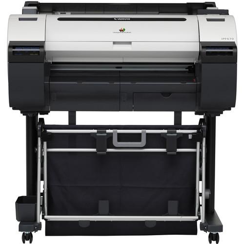Canon imagePROGRAF iPF670 24" Large-Format Inkjet Printer with Stand