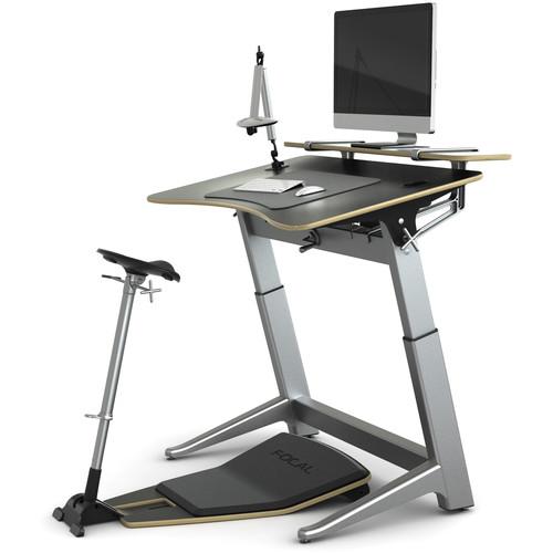 Focal Upright Furniture Locus Bundle Pro with Desk & Shelf, Seat, and Mat