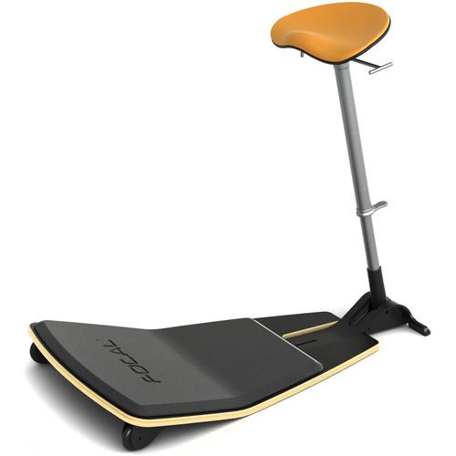 Focal Upright Furniture Locus Leaning Seat with Anti-Fatigue Mat