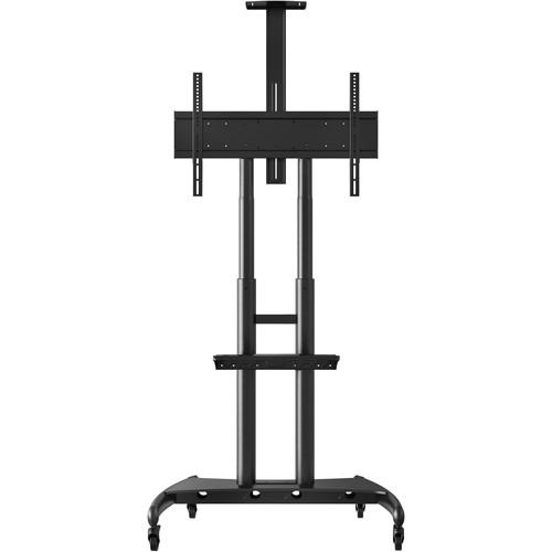 Luxor FP4000 Adjustable Height LCD TV Stand and Mount with Accessory Shelf and Camera Mount