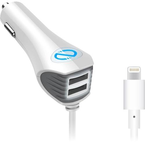 Naztech N420 Wired TRiO Car Charger with Lightning Connector