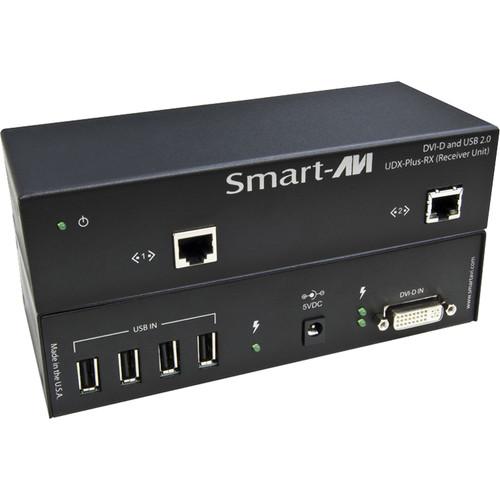 Smart-AVI UDX-PRXS DVI-D and USB 2.0 Extender Receiver over Two CAT5 Cables