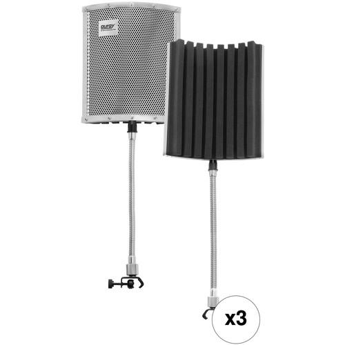 Auray RF-GN-10 Reflection Filter with Gooseneck 3-Pack Kit