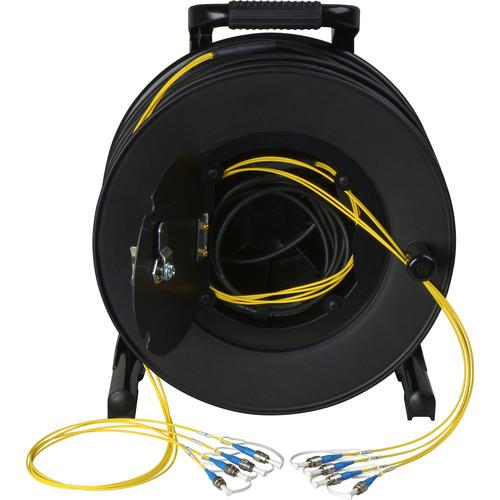 Camplex 4-Channel Fiber Optic Tactical Cable Reel with ST Connectors