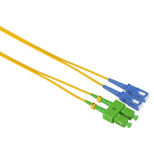 Camplex Duplex APC SC to UPC SC Singlemode 9u 125u Fiber Optic Patch Cable