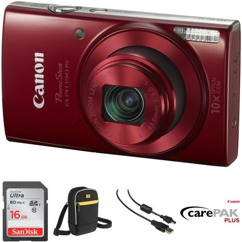 Canon PowerShot ELPH 190 IS Digital Camera Deluxe Kit