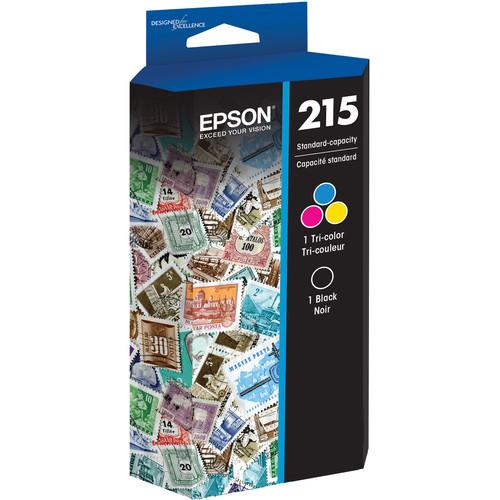 Epson T215 DuraBrite Ultra Standard Capacity Black and Color Ink Cartridge Combo Pack