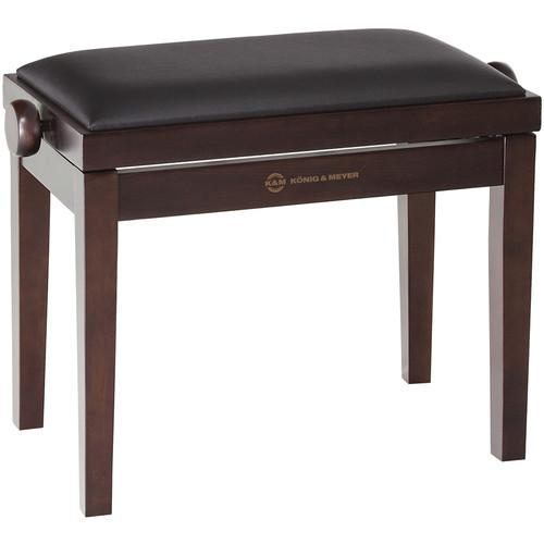 K&M 13730 Piano Bench Wooden Frame with Walnut Matte Finish