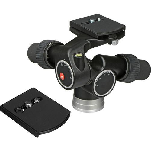 Manfrotto 405 3-Way, Geared Pan-and-Tilt Head Kit with 410PL Quick Release Plates