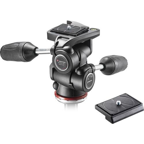 Manfrotto MH804 3-Way, Pan-and-Tilt Head Kit with 200LT-PL Quick Release Plates