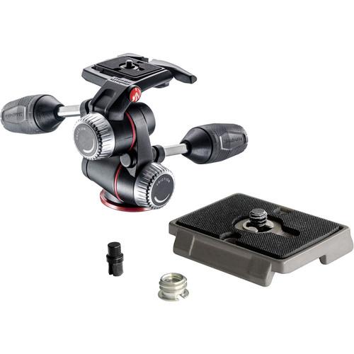 Manfrotto XPRO 3-Way, Pan-and-Tilt Head Kit with 200PL-14 and 200PL Quick Release Plates
