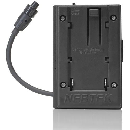 Nebtek Canon Passthrough DV Battery Plate with AJA Connector