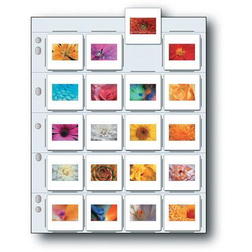 Print File Unprinted Storage Page for Twenty 35mm Mounted Transparencies