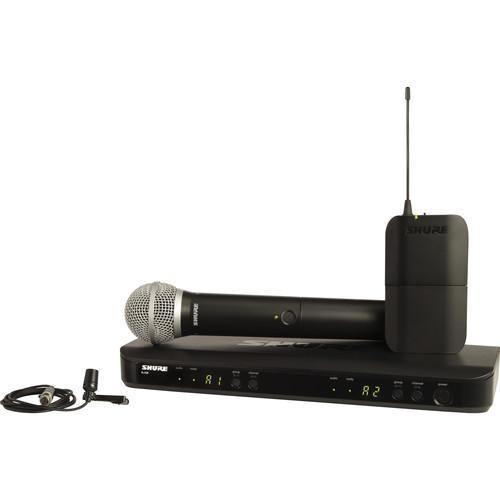 Shure BLX1288 CVL Dual-Channel Handheld & Lavalier Combo Wireless Mic System