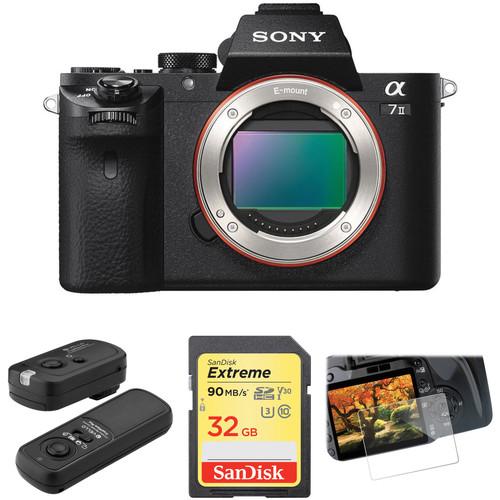Sony Alpha a7 II Mirrorless Digital Camera Body Deluxe Kit