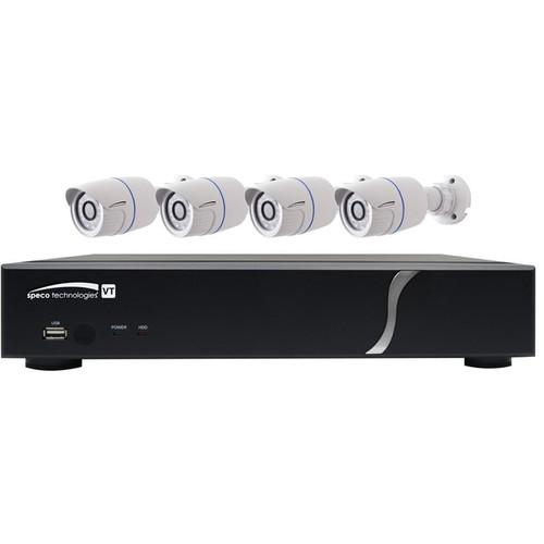 Speco Technologies 4-Channel 1080p DVR with 1TB HDD and 4 1080p Bullet Cameras