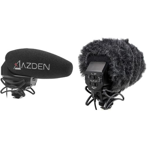 Azden SMX-30 Stereo Mono Switchable Video Mic & Furry Windshield Cover Kit