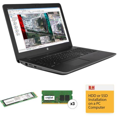 HP 15.6" ZBook 15 G3 Mobile Turnkey Workstation with 32GB RAM and 240GB PCIe SSD