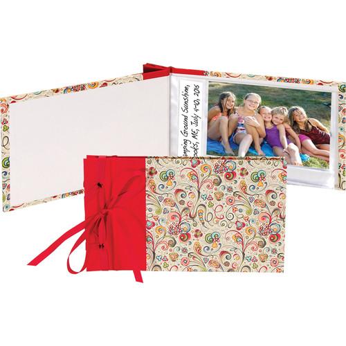 Lineco Art-Nouveau Flowers Ribbon-Bound Brag Book DIY Kit