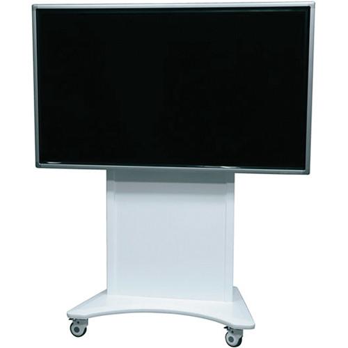 Middle Atlantic FlexView Series FVS-800SC-WH Single Display Cart with 4" Casters