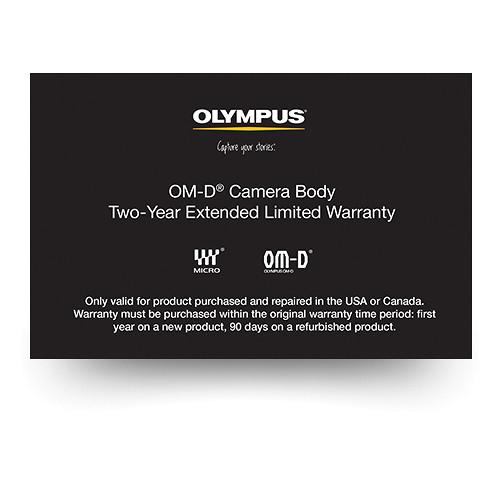 Olympus OM-D Camera Body 2-Year Extended Limited Warranty