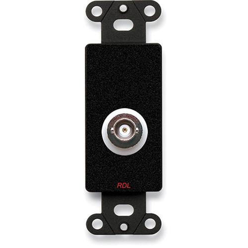 RDL Female Double Insulated BNC Jack on Decora Wall Plate