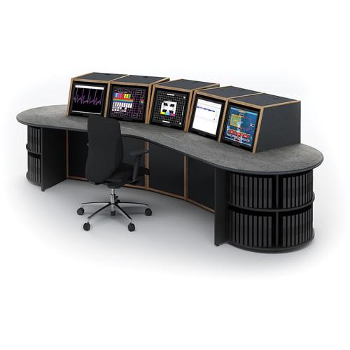 Winsted Five-Bay Spectrum Curved Console