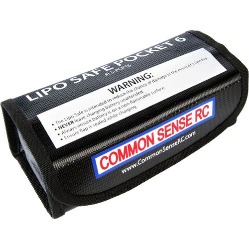 Common Sense RC LiPo Safe Pocket 6 Charging Storage Bag for 6S LiPo Battery