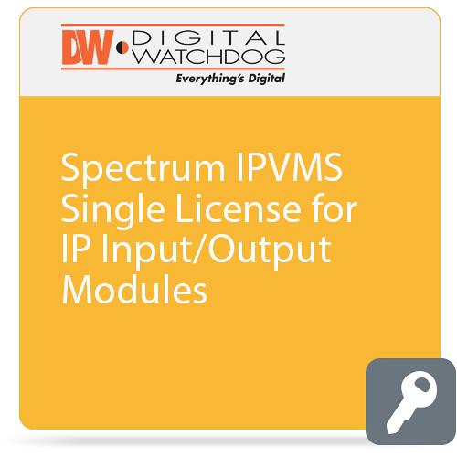 Digital Watchdog DW Spectrum IPVMS Single License for IP Input Output Modules