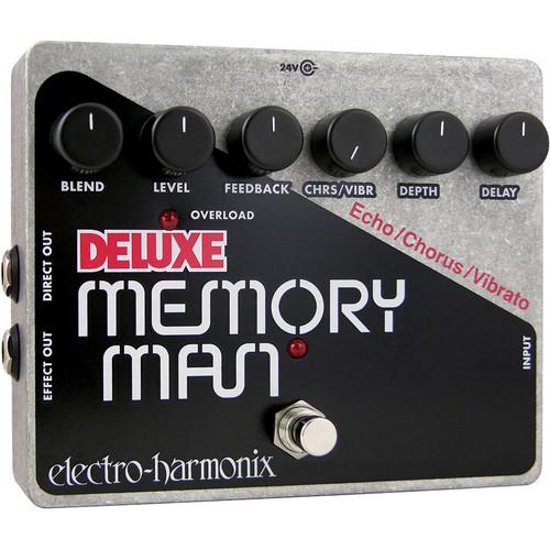 Electro-Harmonix Deluxe Memory Man Pedal with Analog Delay Chorus Vibrato