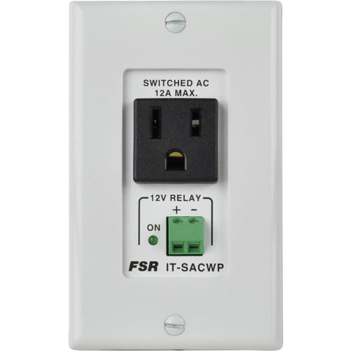 FSR Switched AC Power Outlet Wall Plate with 12 VDC
