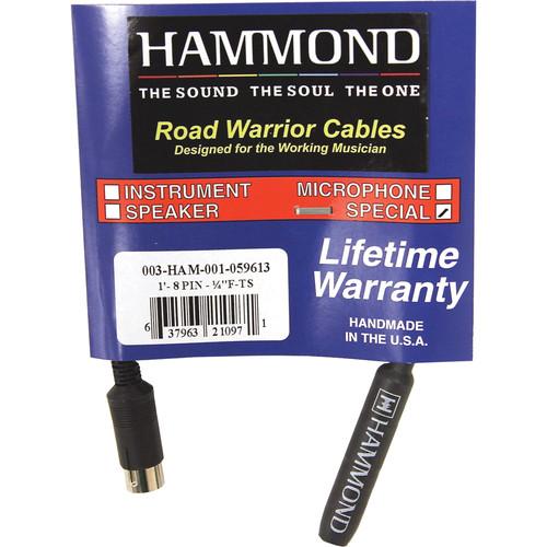 Hammond 8-Pin to 1 4" Female TS Adapter