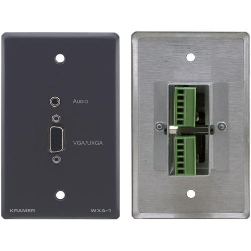Kramer 15-Pin Sub-D HD & Mini Plug Audio Input to Terminal Block Adapter - Wall Plate Insert