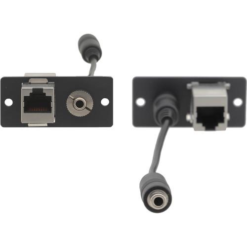 Kramer 3.5mm and RJ-45 Pass-Through Wall Plate Insert
