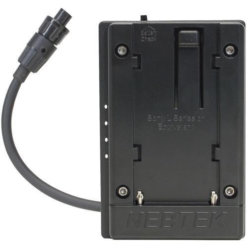 Nebtek Pass-Through DV Battery Adapter with Sony L Faceplate for AJA Mini Converter
