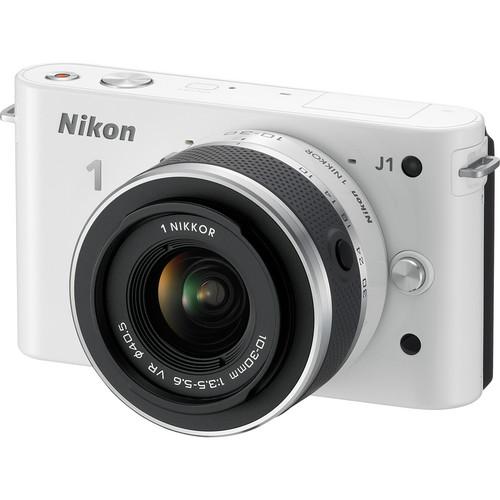 Nikon 1 J1 Mirrorless Digital Camera with 10-30mm VR Zoom Lens - Refurbished