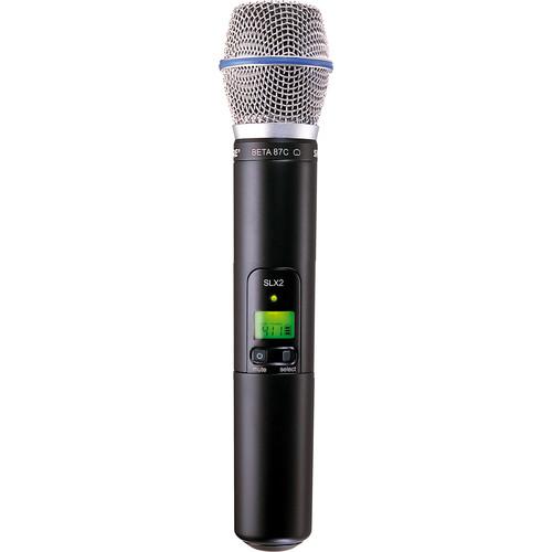Shure SLX2 Handheld Wireless UHF Transmitter with Beta 87A Microphone