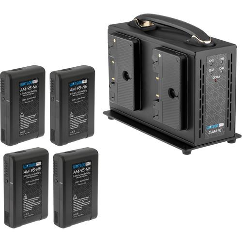 Watson Pro Four 14.8V 97Wh Batteries with LEDs & Quad Position Charger Kit
