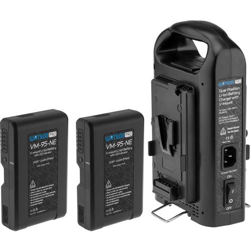Watson Pro Two 14.8V 97Wh Batteries with LEDs & Dual Position Charger Kit